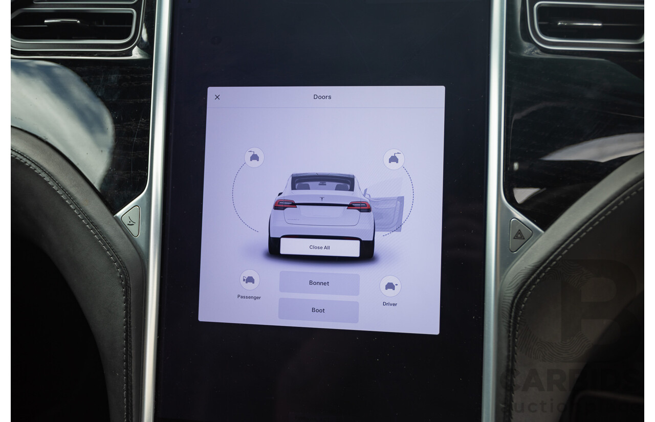 11/2016 Tesla Model X 90D (AWD) 75XB MY17 4d Wagon Pearl White Dedicated Electric EV 315kw - 7 Seater