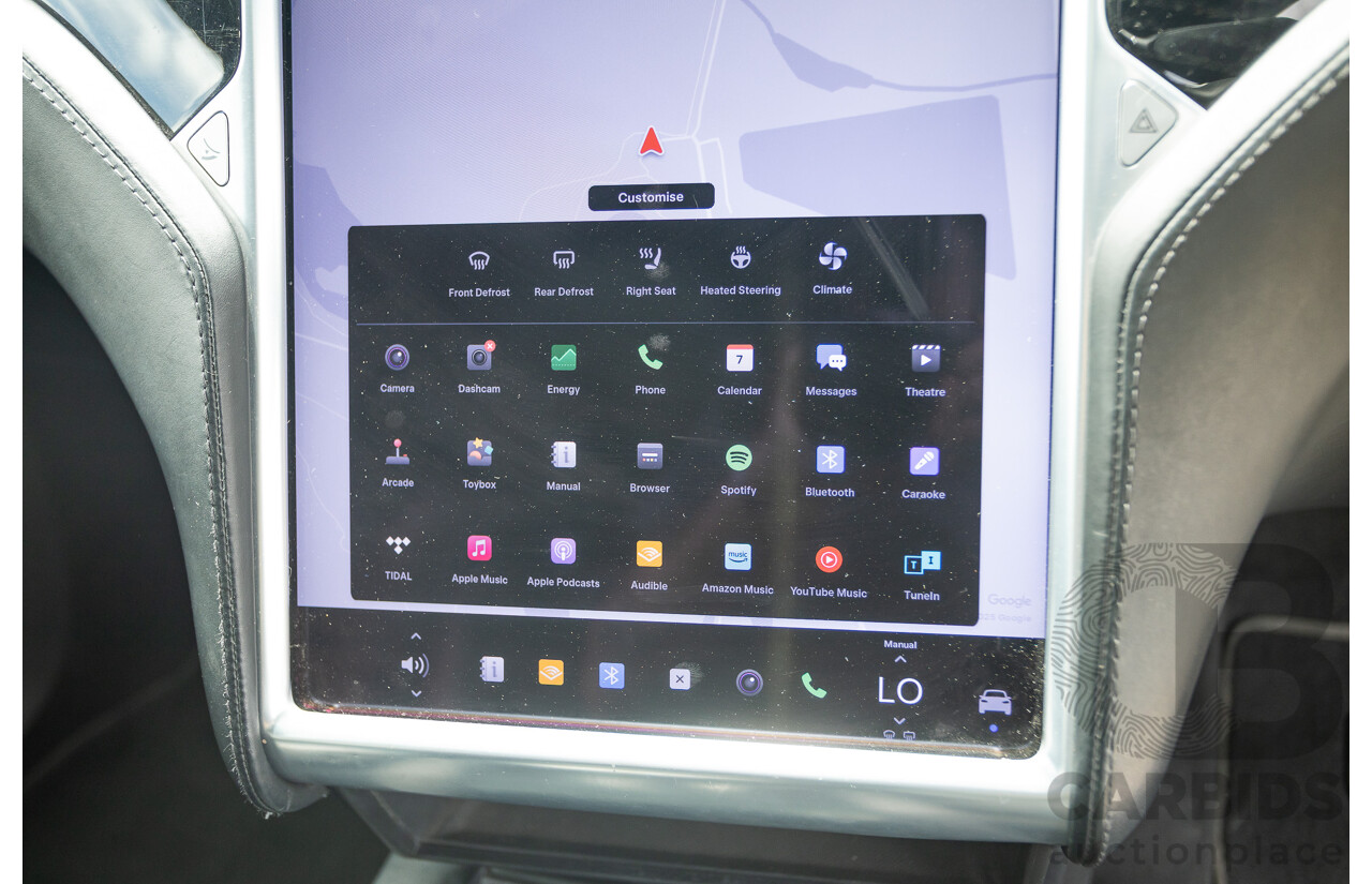 11/2016 Tesla Model X 90D (AWD) 75XB MY17 4d Wagon Pearl White Dedicated Electric EV 315kw - 7 Seater