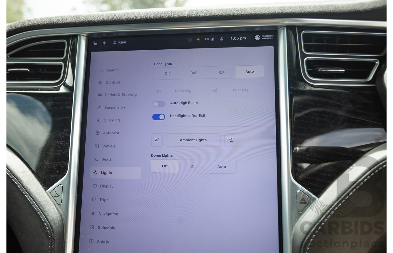 11/2016 Tesla Model X 90D (AWD) 75XB MY17 4d Wagon Pearl White Dedicated Electric EV 315kw - 7 Seater