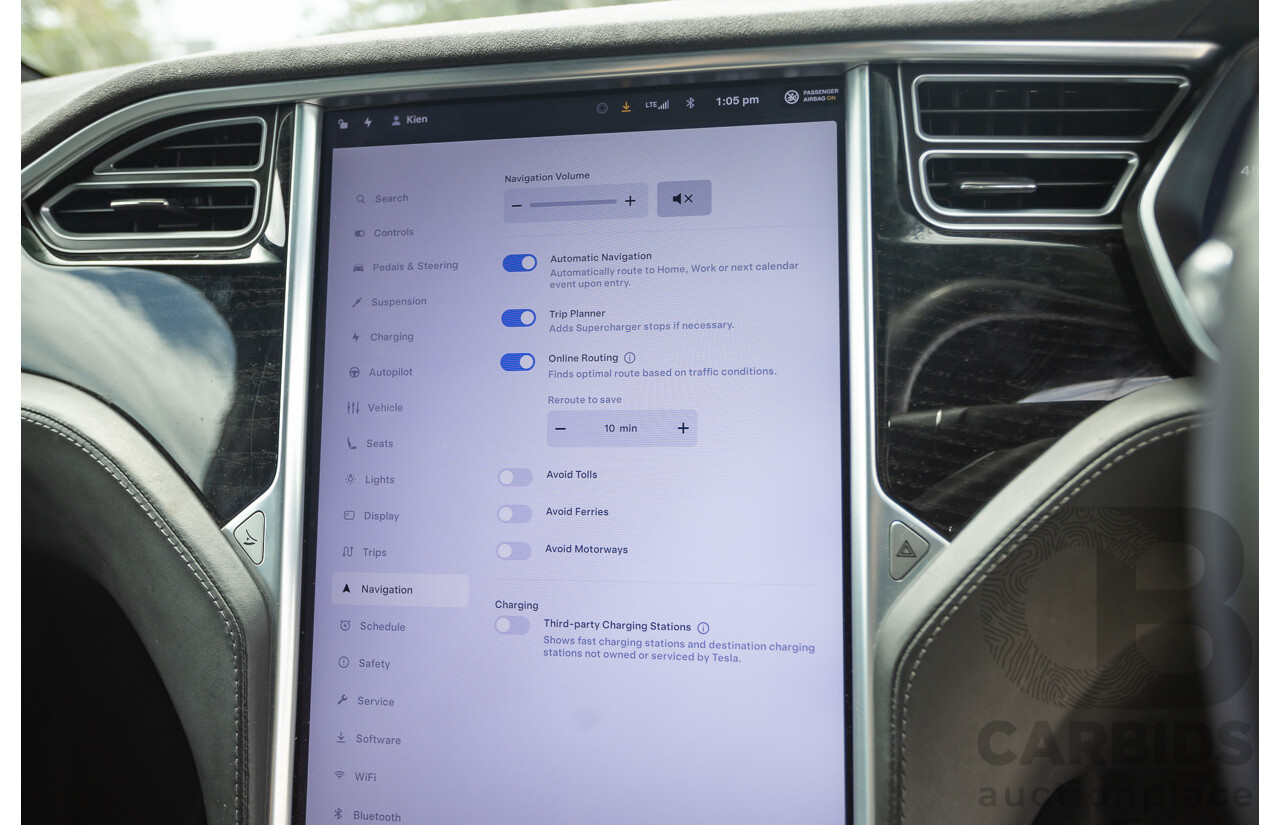 11/2016 Tesla Model X 90D (AWD) 75XB MY17 4d Wagon Pearl White Dedicated Electric EV 315kw - 7 Seater