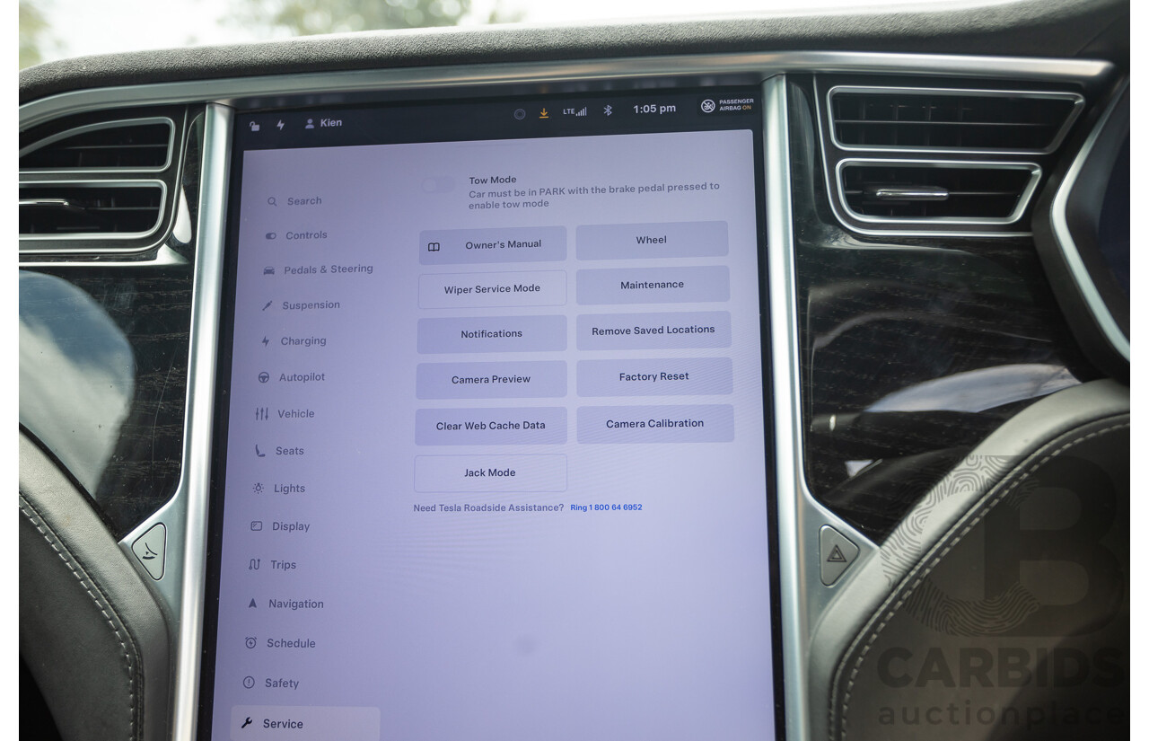 11/2016 Tesla Model X 90D (AWD) 75XB MY17 4d Wagon Pearl White Dedicated Electric EV 315kw - 7 Seater