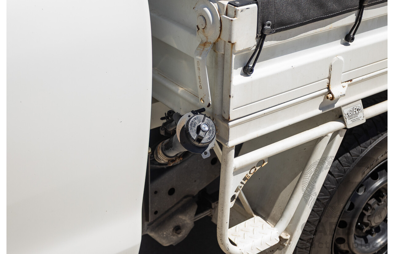 4/2014 Ford Ranger XL HI-RIDER (4x2) RWD PX Super Cab Cool White Turbo Diesel 2.2L