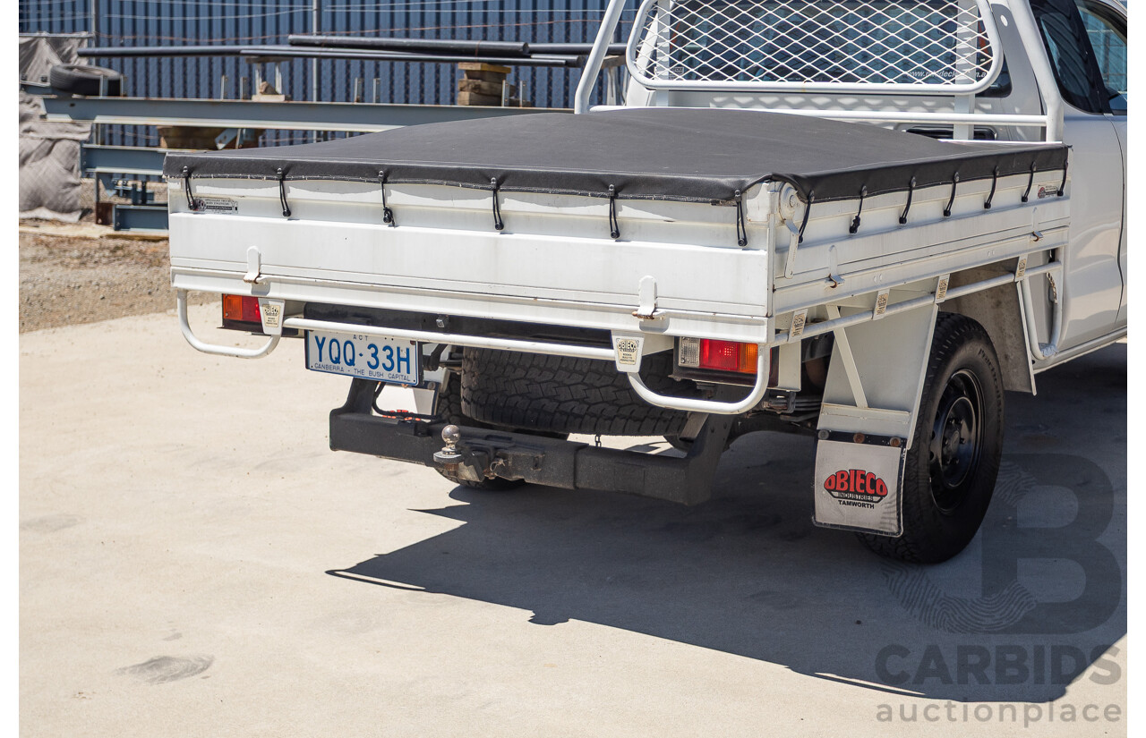 4/2014 Ford Ranger XL HI-RIDER (4x2) RWD PX Super Cab Cool White Turbo Diesel 2.2L