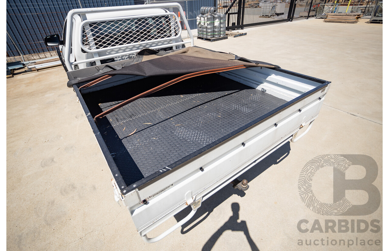 4/2014 Ford Ranger XL HI-RIDER (4x2) RWD PX Super Cab Cool White Turbo Diesel 2.2L