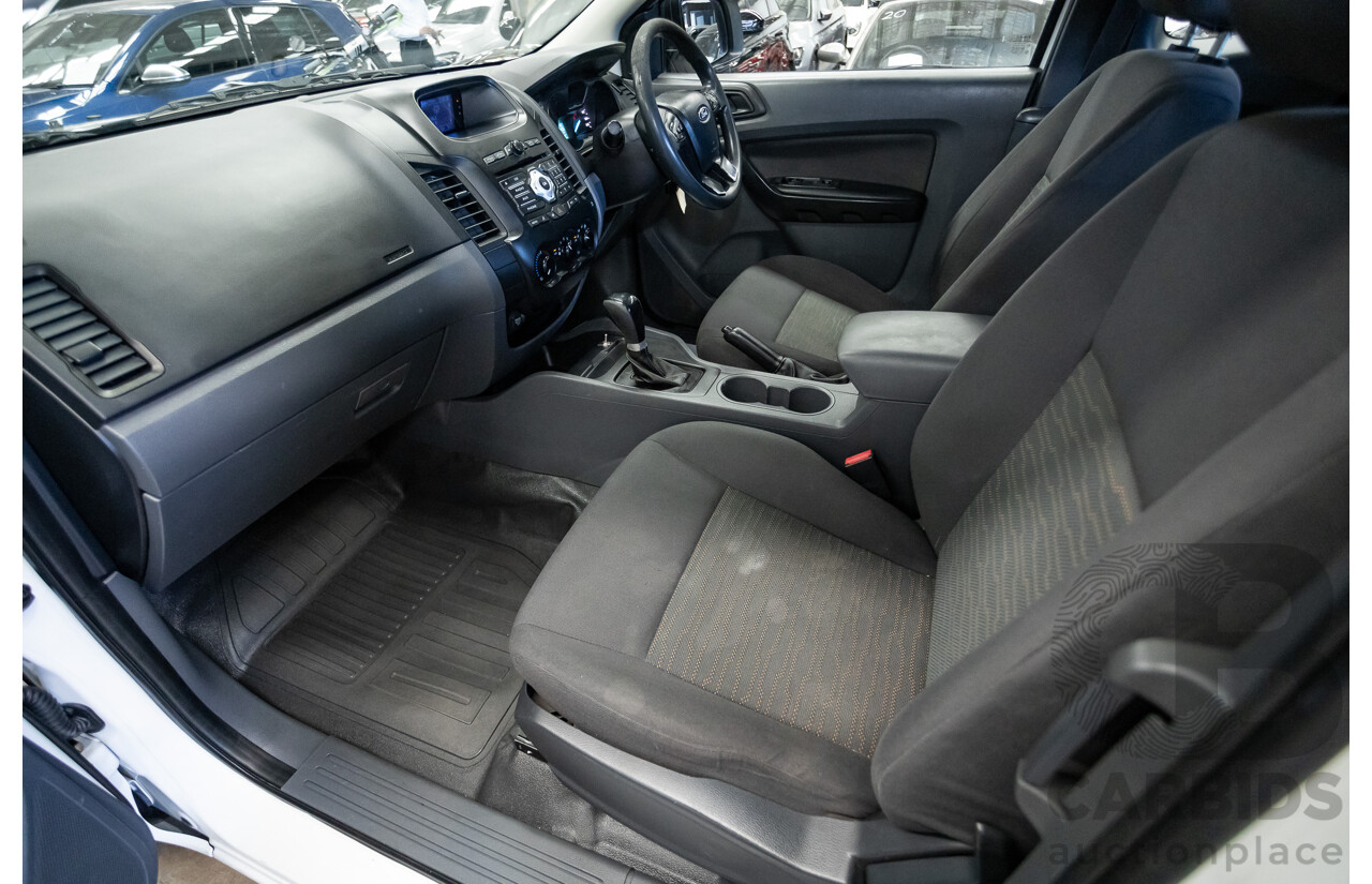 4/2014 Ford Ranger XL HI-RIDER (4x2) RWD PX Super Cab Cool White Turbo Diesel 2.2L