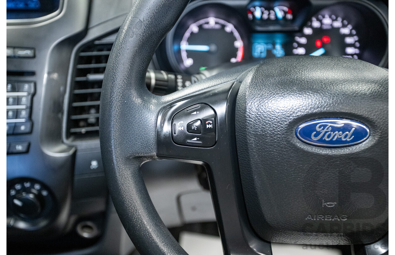 4/2014 Ford Ranger XL HI-RIDER (4x2) RWD PX Super Cab Cool White Turbo Diesel 2.2L