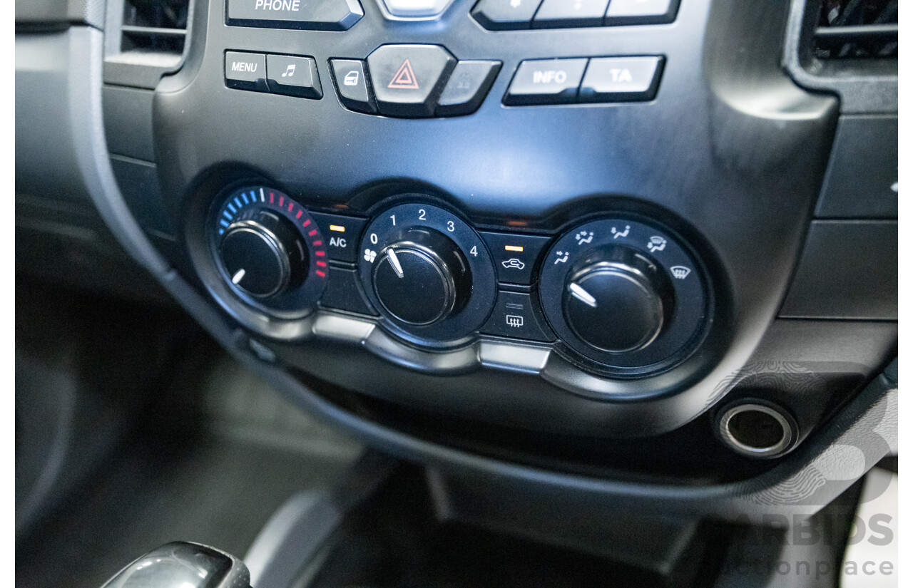 4/2014 Ford Ranger XL HI-RIDER (4x2) RWD PX Super Cab Cool White Turbo Diesel 2.2L