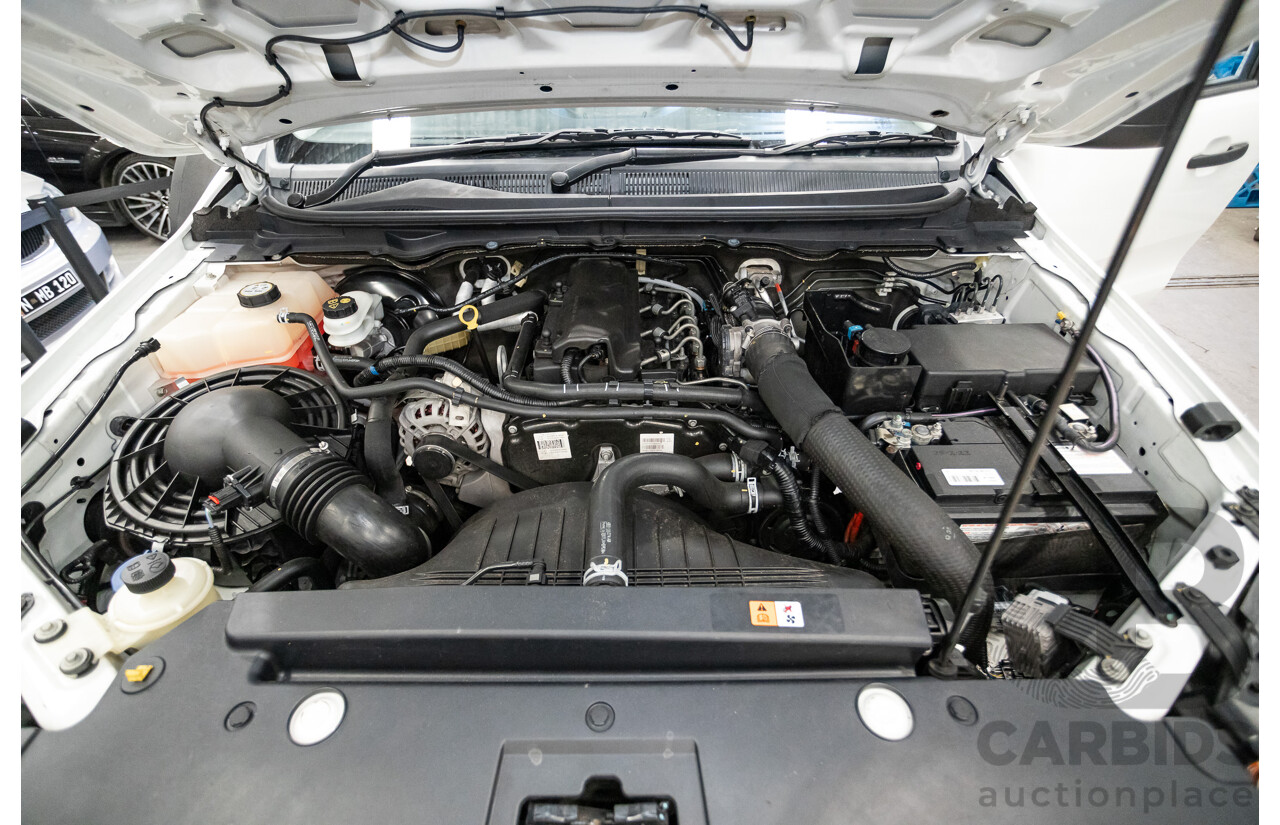 4/2014 Ford Ranger XL HI-RIDER (4x2) RWD PX Super Cab Cool White Turbo Diesel 2.2L