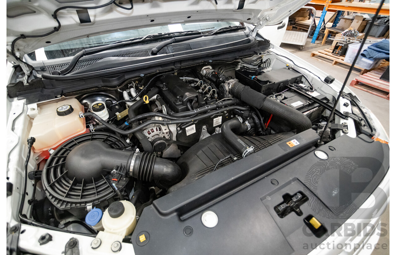 4/2014 Ford Ranger XL HI-RIDER (4x2) RWD PX Super Cab Cool White Turbo Diesel 2.2L