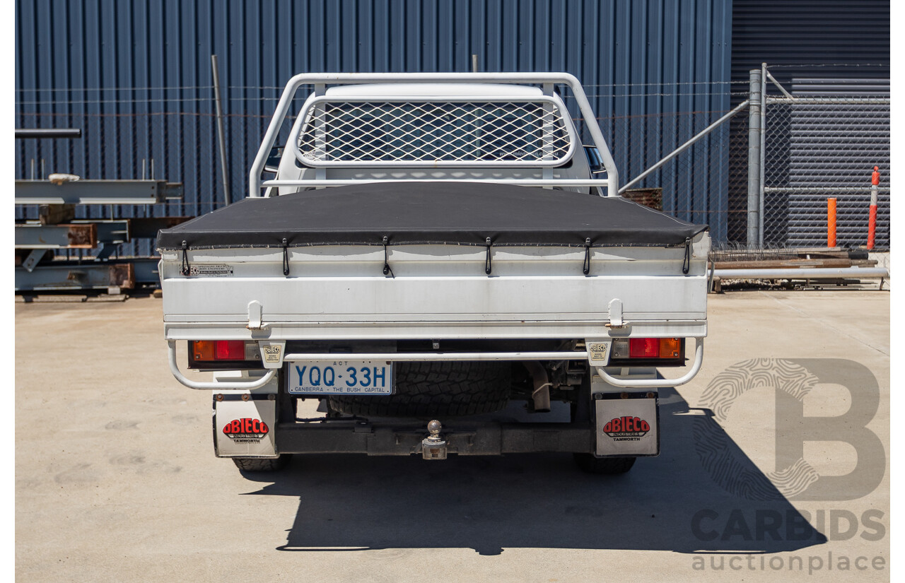 4/2014 Ford Ranger XL HI-RIDER (4x2) RWD PX Super Cab Cool White Turbo Diesel 2.2L