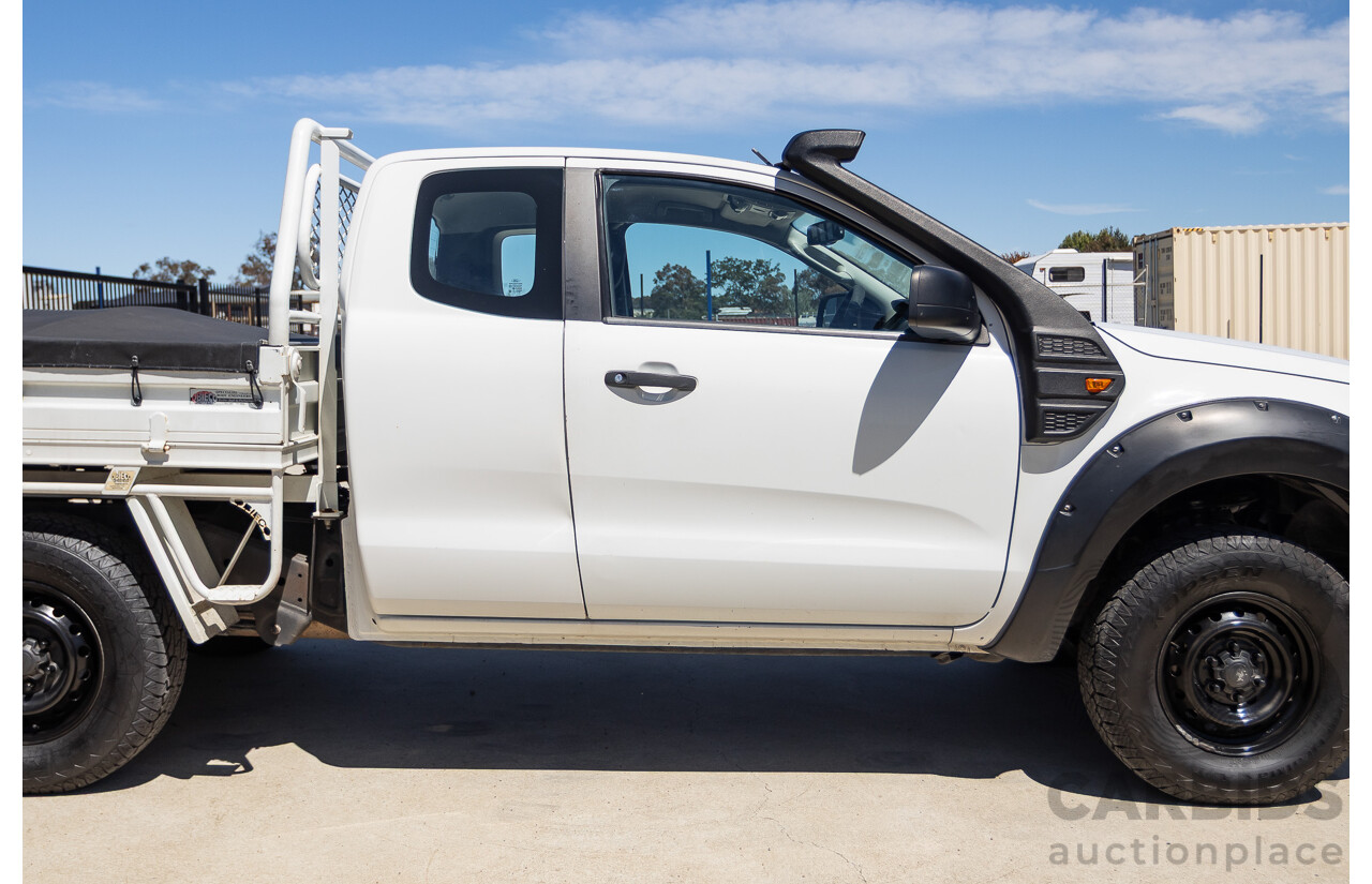 4/2014 Ford Ranger XL HI-RIDER (4x2) RWD PX Super Cab Cool White Turbo Diesel 2.2L