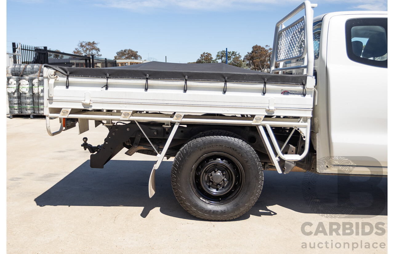 4/2014 Ford Ranger XL HI-RIDER (4x2) RWD PX Super Cab Cool White Turbo Diesel 2.2L