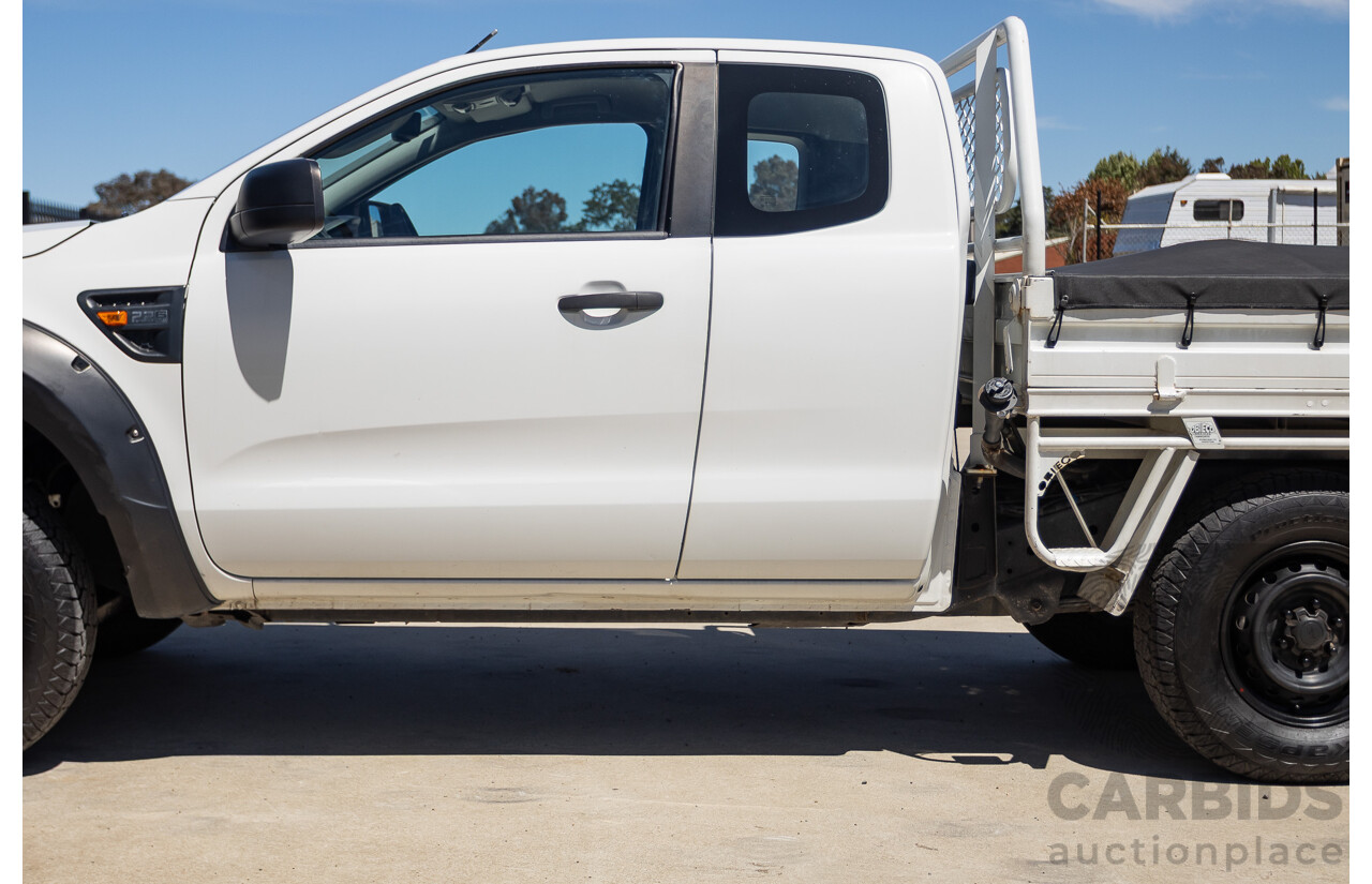 4/2014 Ford Ranger XL HI-RIDER (4x2) RWD PX Super Cab Cool White Turbo Diesel 2.2L