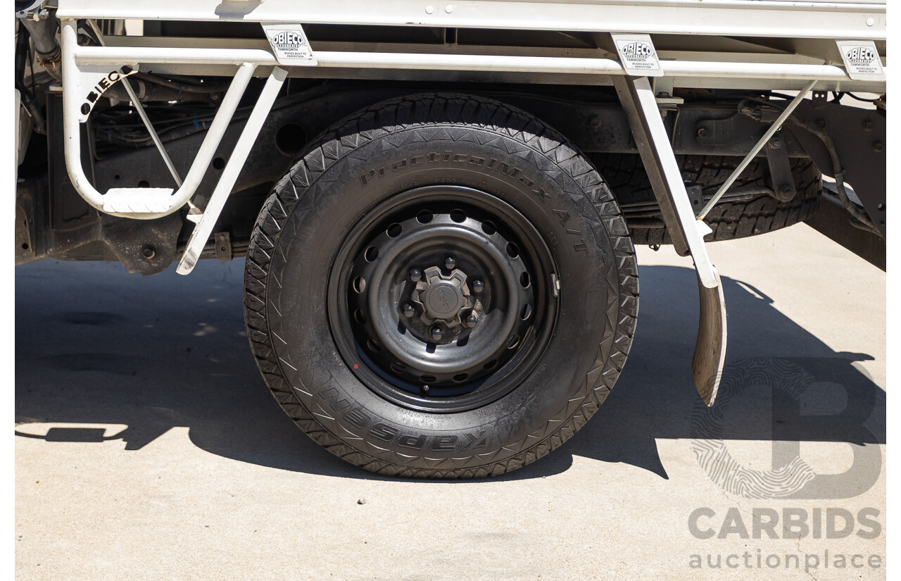 4/2014 Ford Ranger XL HI-RIDER (4x2) RWD PX Super Cab Cool White Turbo Diesel 2.2L