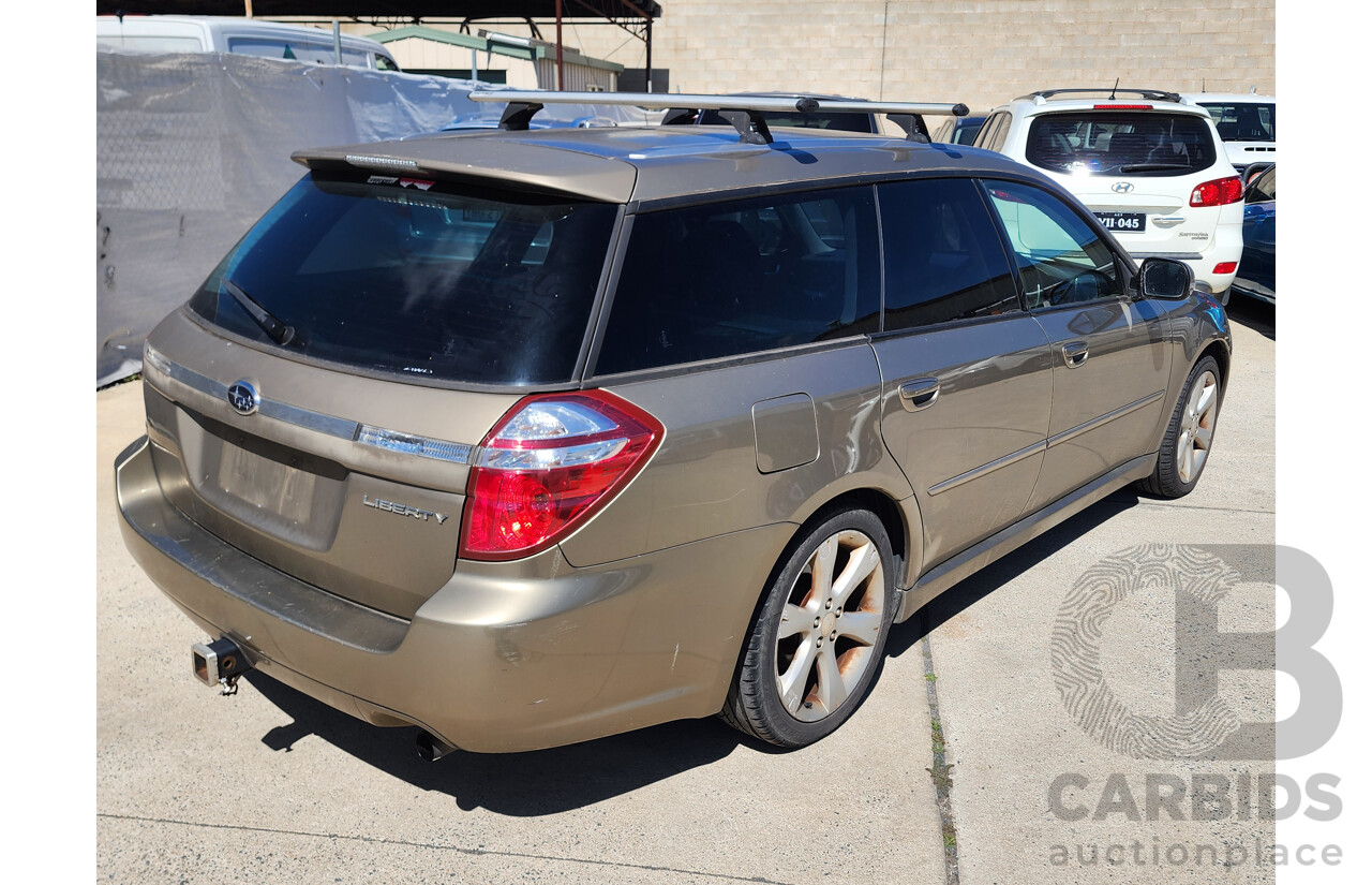 12/2007 Subaru Liberty 2.5i MY07 4d Wagon Gold 2.5L