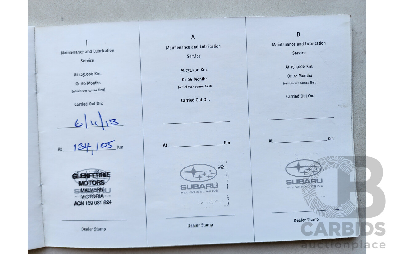 12/2007 Subaru Liberty 2.5i MY07 4d Wagon Gold 2.5L