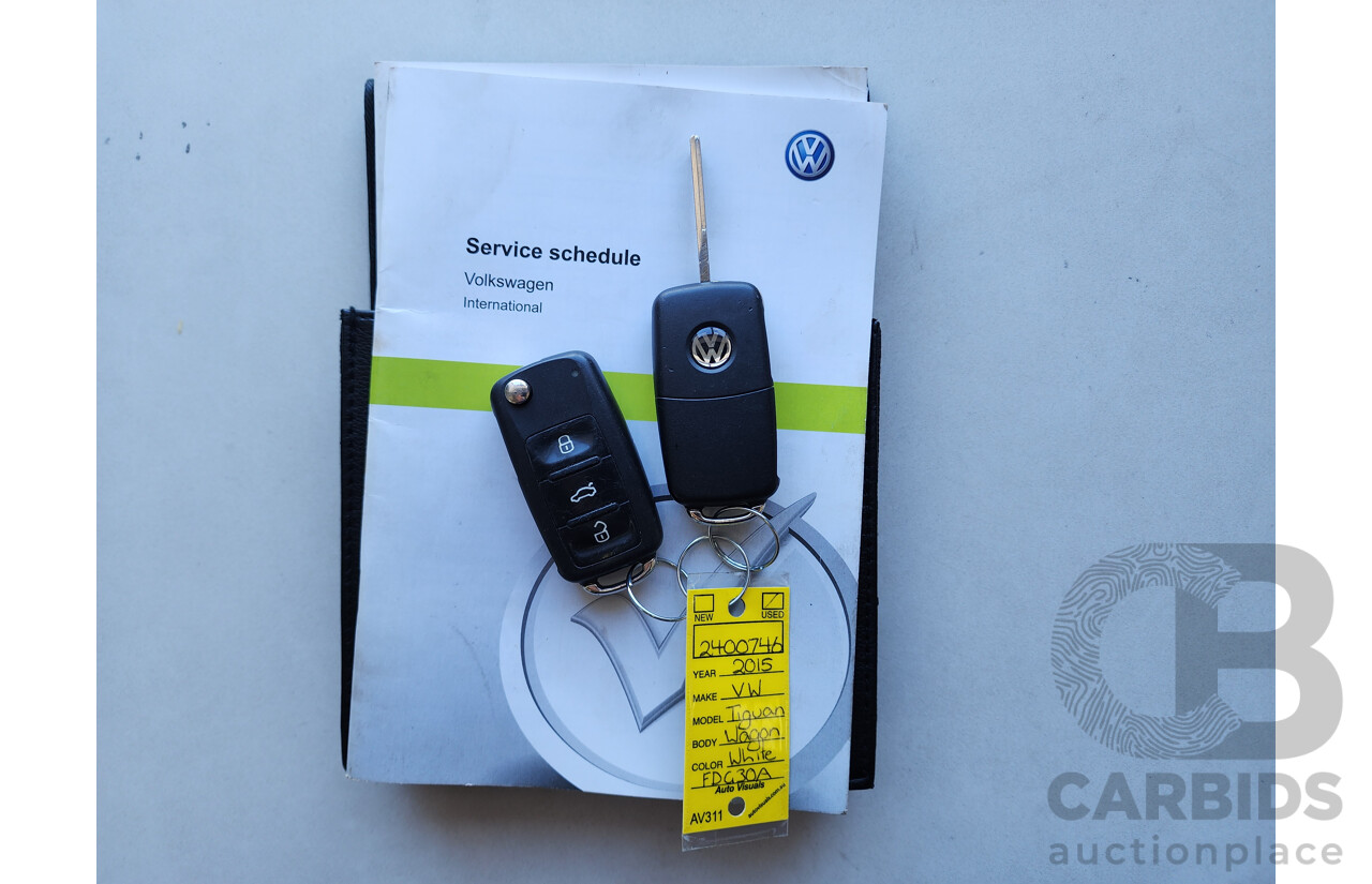 6/2015 Volkswagen Tiguan 118 TSI (4x2) 5NC MY15 4d Wagon White 1.4L