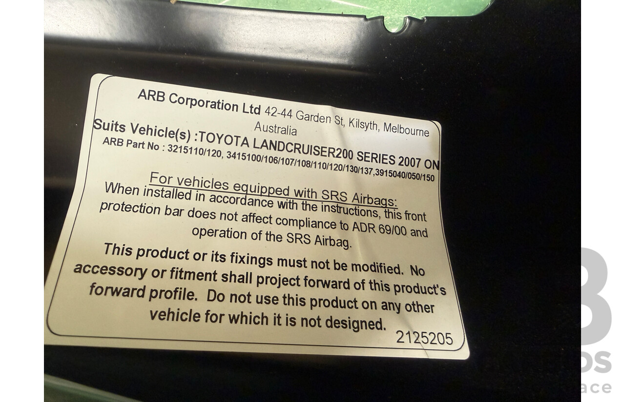 ARB Toyota Landcruiser (2007 2011) - Lot 1636161 | CARBIDS