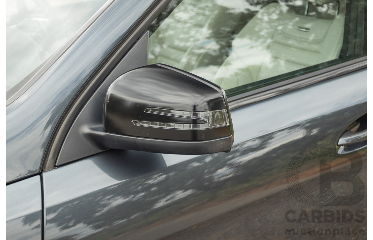 1/2013 Mercedes Benz ML63 AMG (4x4) W166 4d Wagon Tenorite Grey Metallic Twin Turbo V8 5.5L