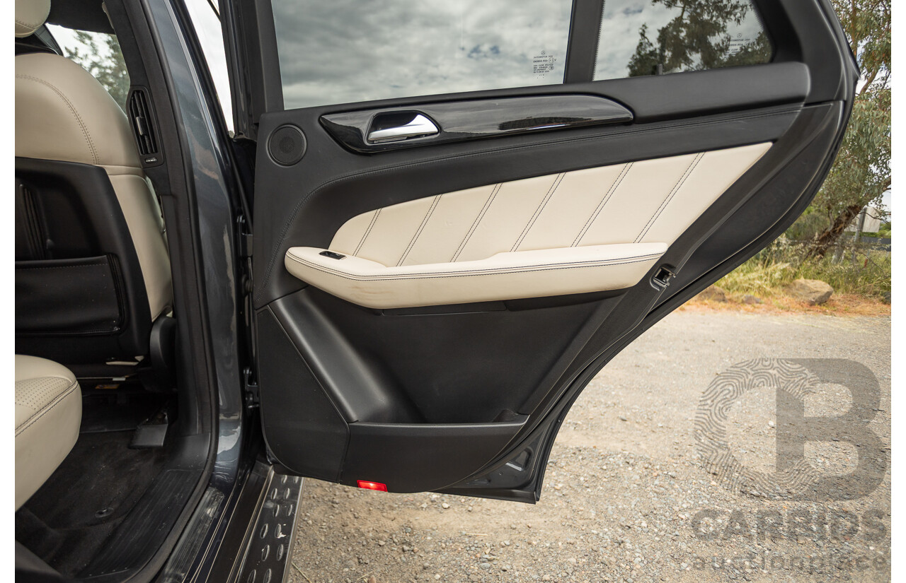 1/2013 Mercedes Benz ML63 AMG (4x4) W166 4d Wagon Tenorite Grey Metallic Twin Turbo V8 5.5L