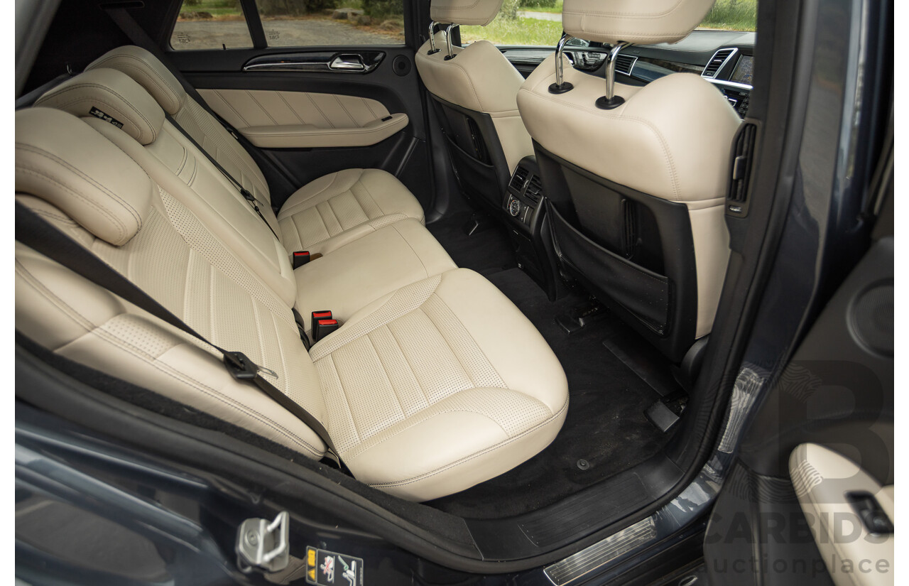 1/2013 Mercedes Benz ML63 AMG (4x4) W166 4d Wagon Tenorite Grey Metallic Twin Turbo V8 5.5L