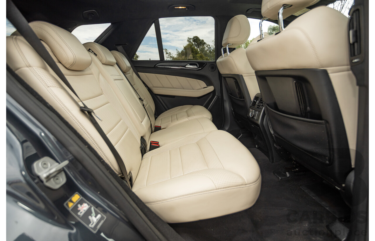 1/2013 Mercedes Benz ML63 AMG (4x4) W166 4d Wagon Tenorite Grey Metallic Twin Turbo V8 5.5L