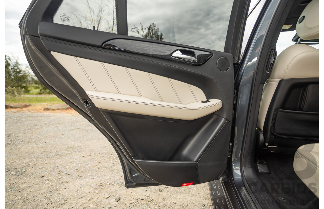 1/2013 Mercedes Benz ML63 AMG (4x4) W166 4d Wagon Tenorite Grey Metallic Twin Turbo V8 5.5L