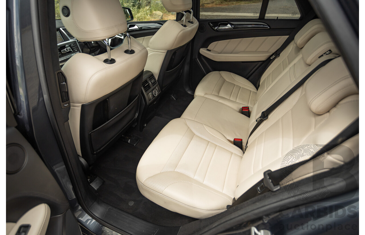 1/2013 Mercedes Benz ML63 AMG (4x4) W166 4d Wagon Tenorite Grey Metallic Twin Turbo V8 5.5L