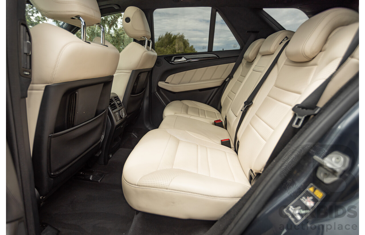 1/2013 Mercedes Benz ML63 AMG (4x4) W166 4d Wagon Tenorite Grey Metallic Twin Turbo V8 5.5L