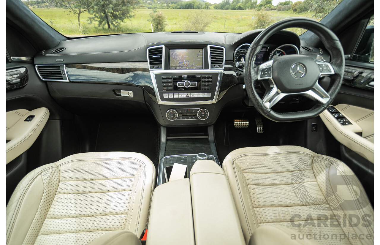 1/2013 Mercedes Benz ML63 AMG (4x4) W166 4d Wagon Tenorite Grey Metallic Twin Turbo V8 5.5L