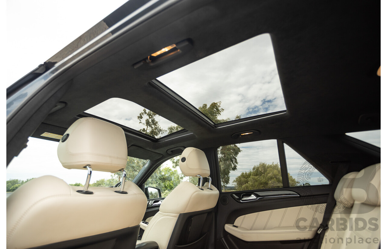 1/2013 Mercedes Benz ML63 AMG (4x4) W166 4d Wagon Tenorite Grey Metallic Twin Turbo V8 5.5L