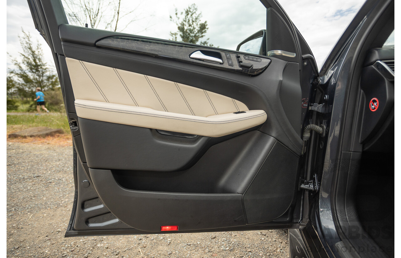 1/2013 Mercedes Benz ML63 AMG (4x4) W166 4d Wagon Tenorite Grey Metallic Twin Turbo V8 5.5L