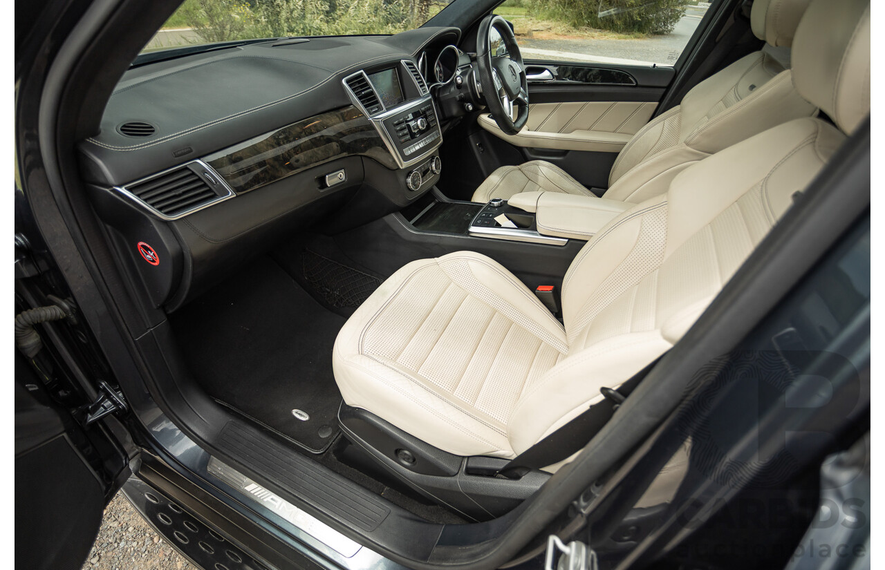 1/2013 Mercedes Benz ML63 AMG (4x4) W166 4d Wagon Tenorite Grey Metallic Twin Turbo V8 5.5L