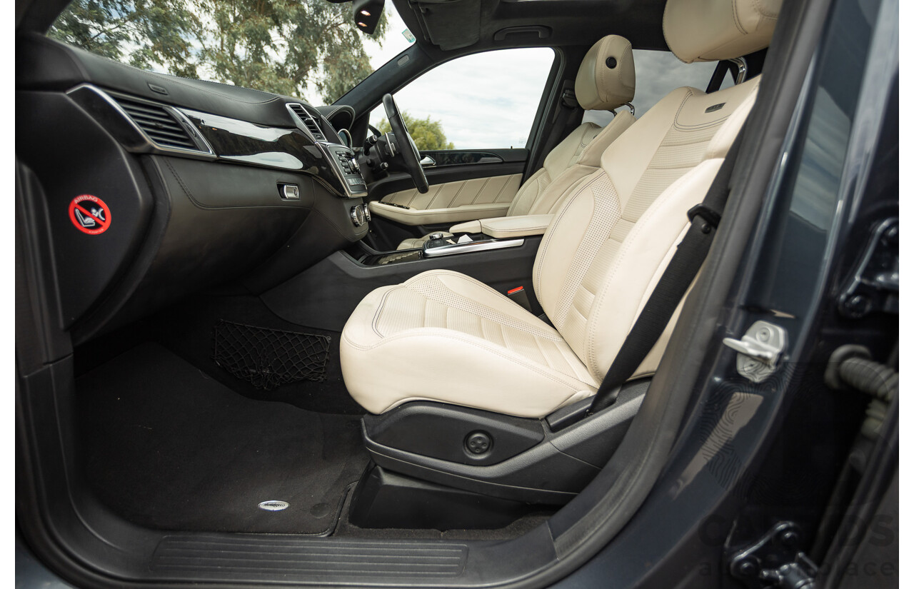 1/2013 Mercedes Benz ML63 AMG (4x4) W166 4d Wagon Tenorite Grey Metallic Twin Turbo V8 5.5L