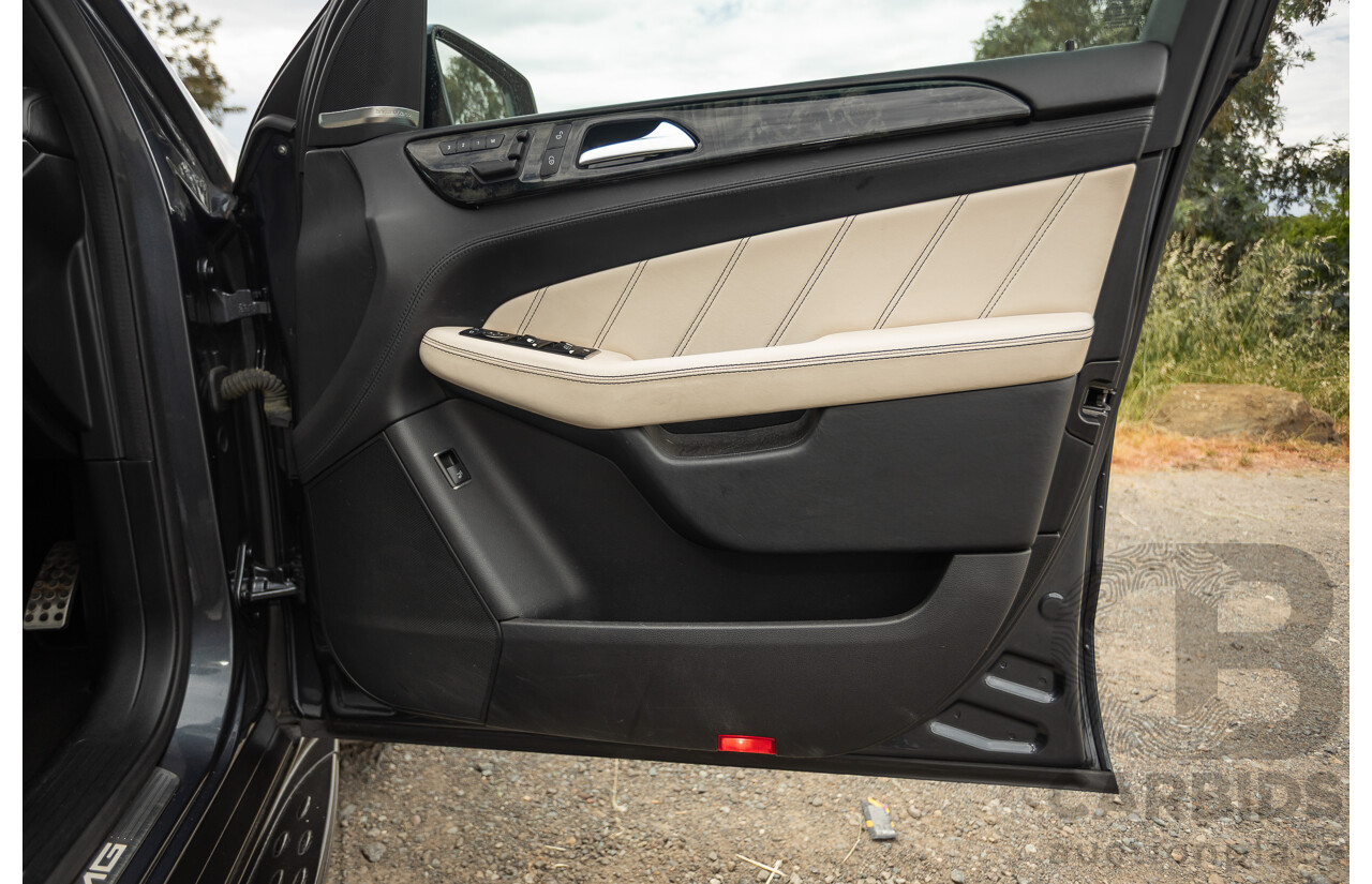 1/2013 Mercedes Benz ML63 AMG (4x4) W166 4d Wagon Tenorite Grey Metallic Twin Turbo V8 5.5L