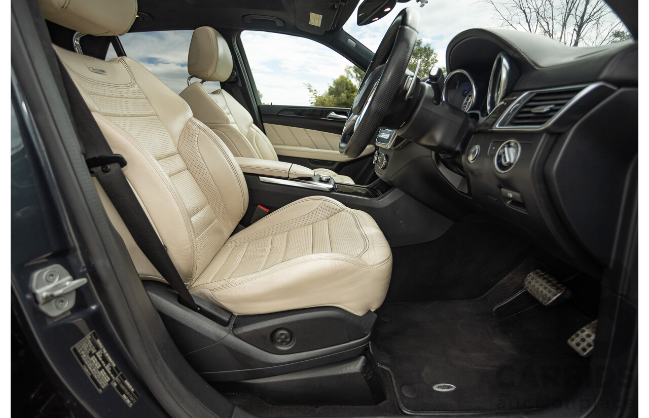 1/2013 Mercedes Benz ML63 AMG (4x4) W166 4d Wagon Tenorite Grey Metallic Twin Turbo V8 5.5L