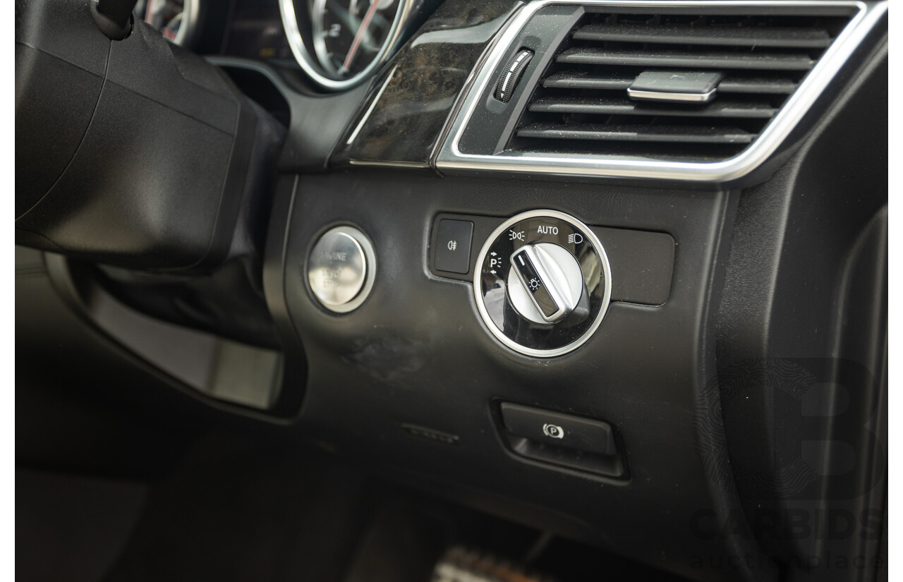 1/2013 Mercedes Benz ML63 AMG (4x4) W166 4d Wagon Tenorite Grey Metallic Twin Turbo V8 5.5L