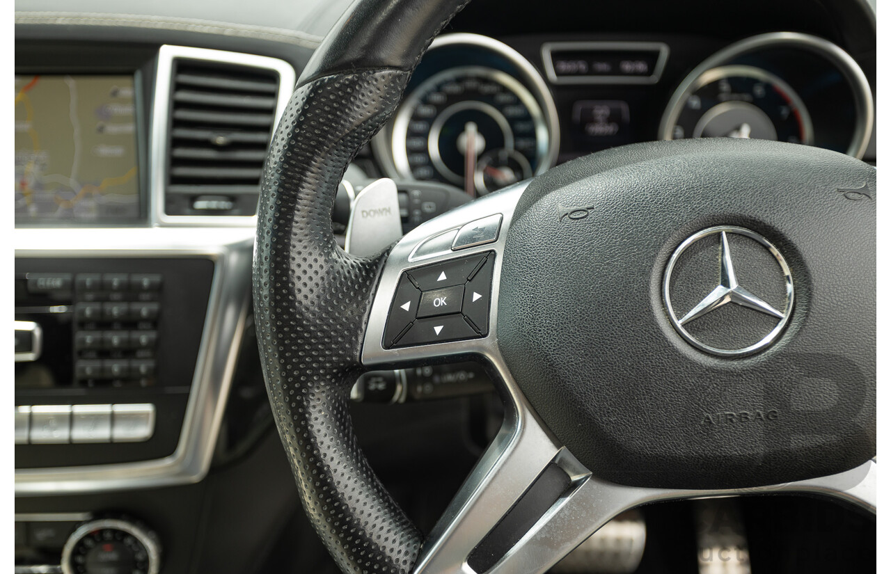 1/2013 Mercedes Benz ML63 AMG (4x4) W166 4d Wagon Tenorite Grey Metallic Twin Turbo V8 5.5L