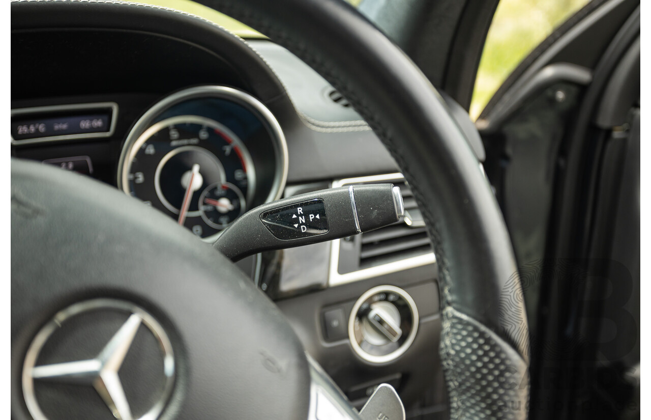 1/2013 Mercedes Benz ML63 AMG (4x4) W166 4d Wagon Tenorite Grey Metallic Twin Turbo V8 5.5L