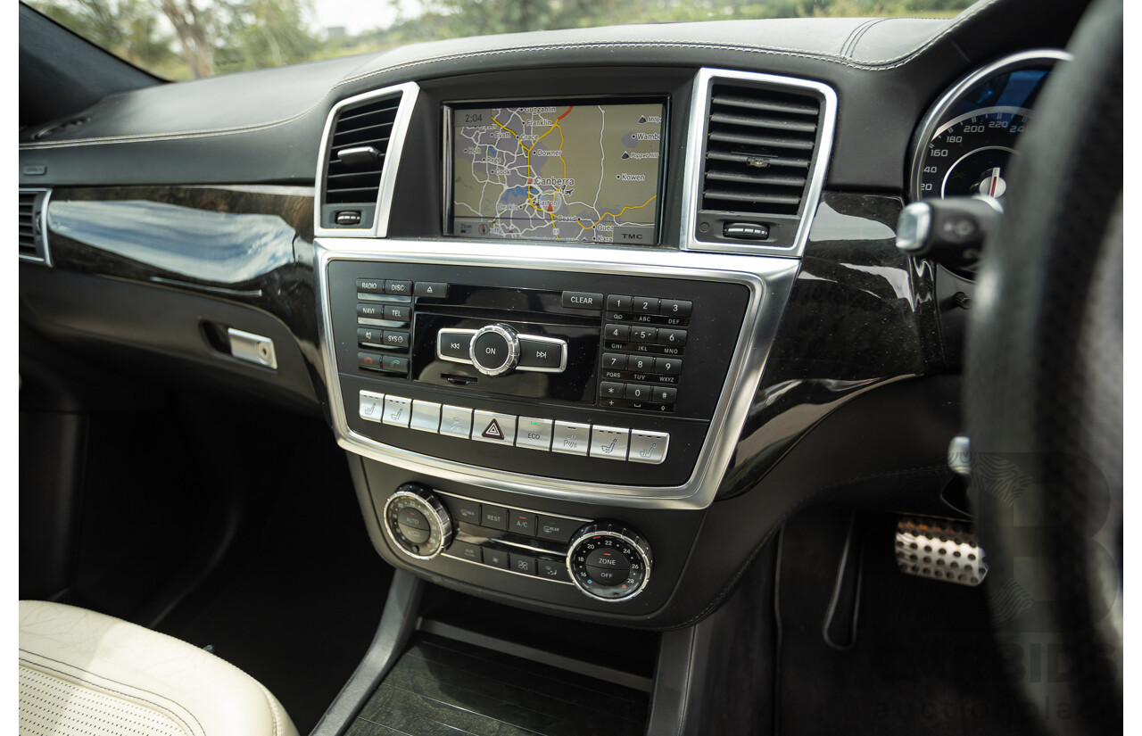 1/2013 Mercedes Benz ML63 AMG (4x4) W166 4d Wagon Tenorite Grey Metallic Twin Turbo V8 5.5L