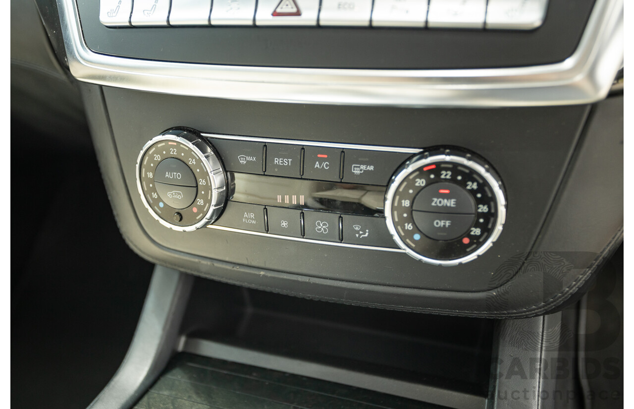 1/2013 Mercedes Benz ML63 AMG (4x4) W166 4d Wagon Tenorite Grey Metallic Twin Turbo V8 5.5L