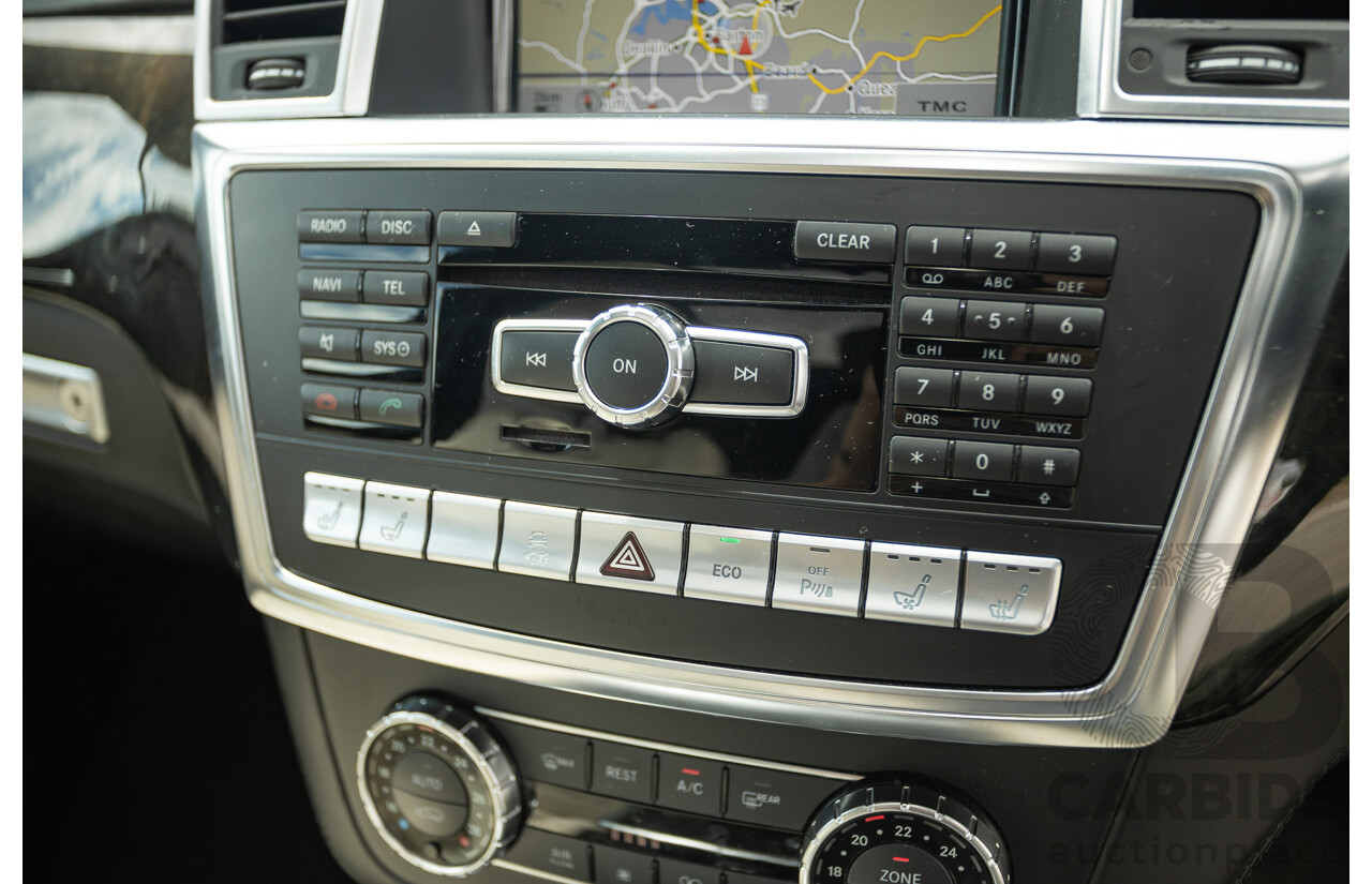 1/2013 Mercedes Benz ML63 AMG (4x4) W166 4d Wagon Tenorite Grey Metallic Twin Turbo V8 5.5L