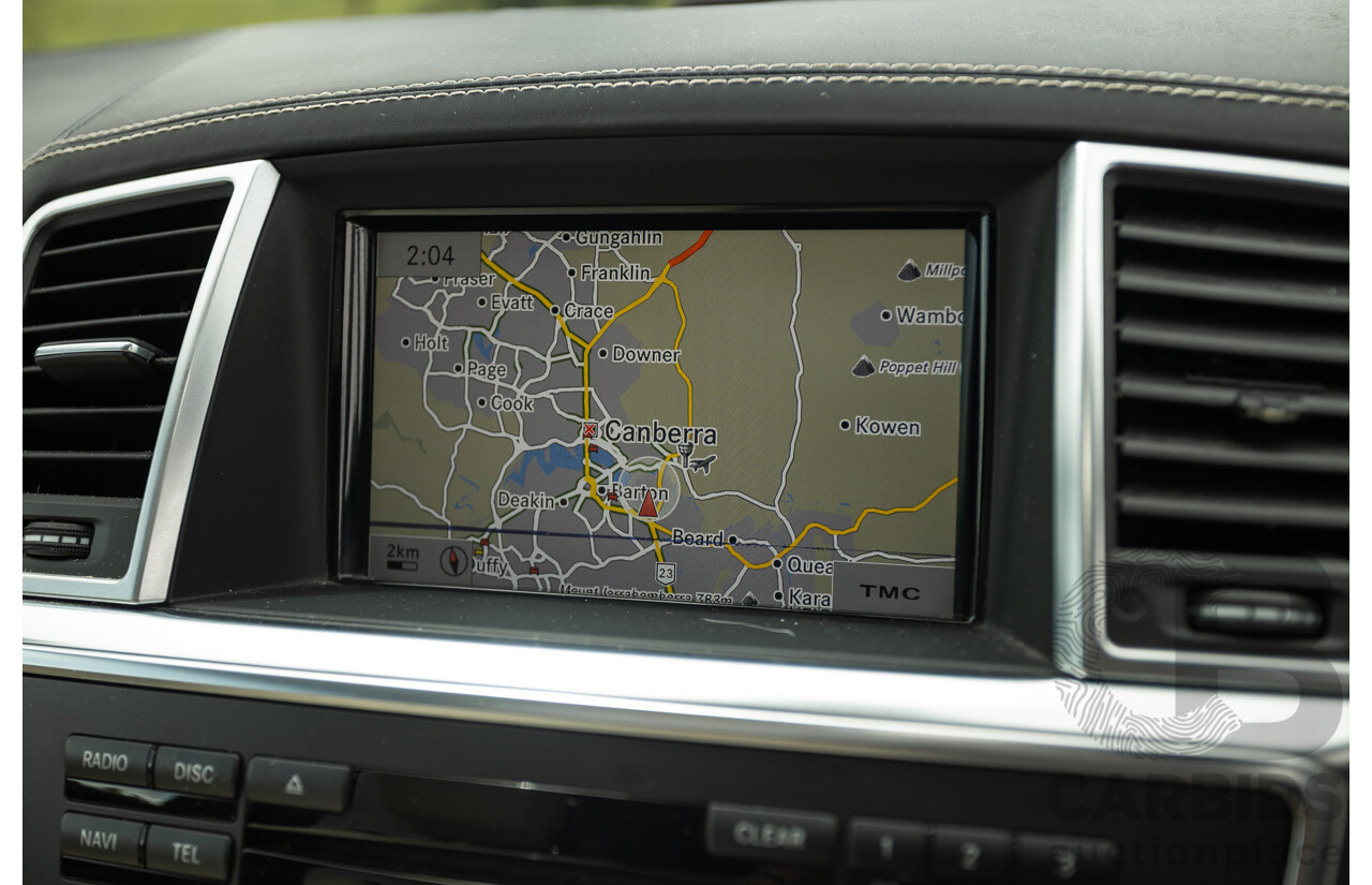 1/2013 Mercedes Benz ML63 AMG (4x4) W166 4d Wagon Tenorite Grey Metallic Twin Turbo V8 5.5L