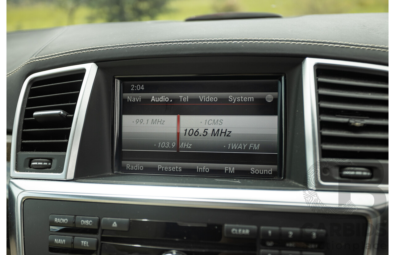 1/2013 Mercedes Benz ML63 AMG (4x4) W166 4d Wagon Tenorite Grey Metallic Twin Turbo V8 5.5L