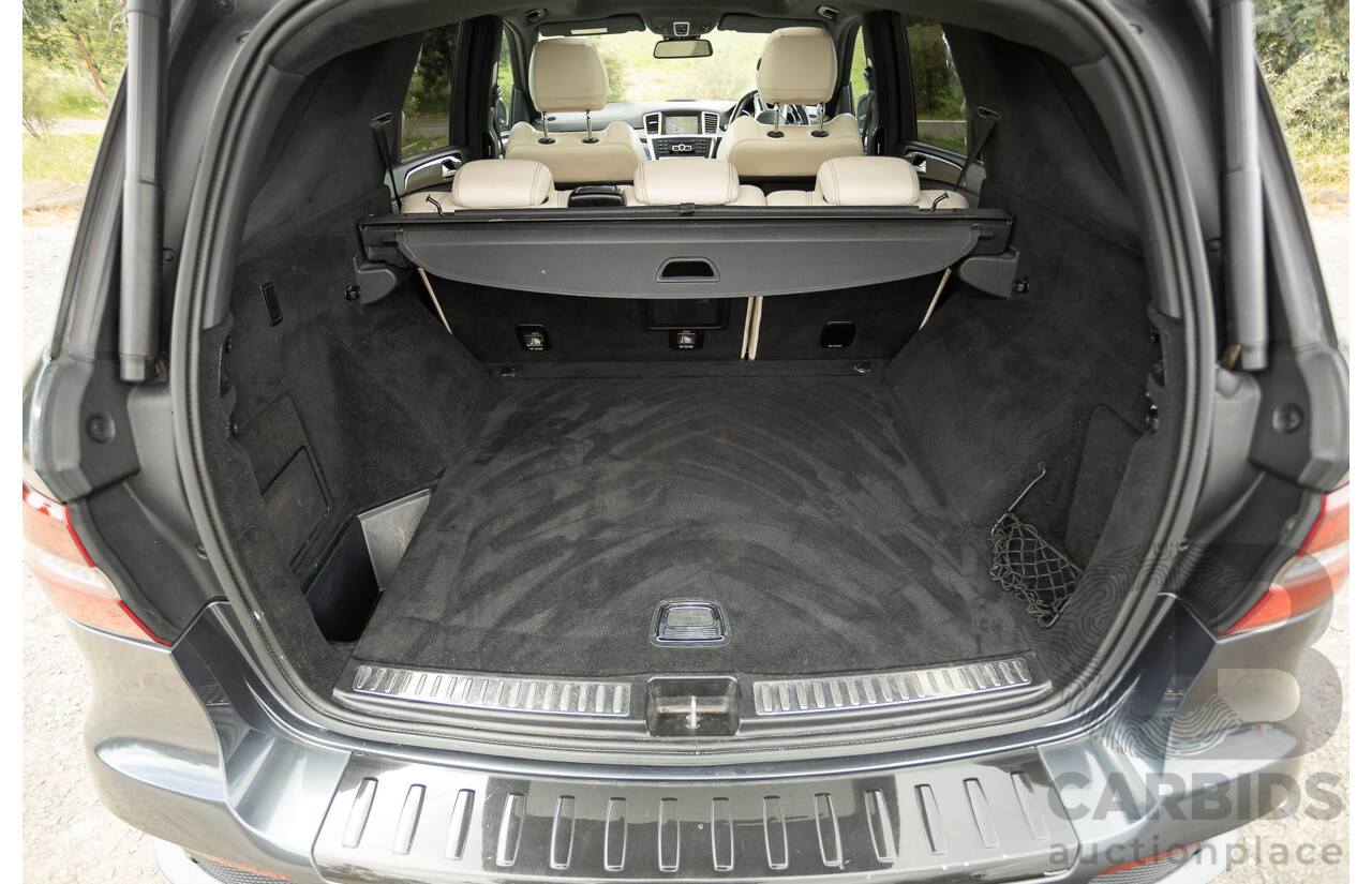 1/2013 Mercedes Benz ML63 AMG (4x4) W166 4d Wagon Tenorite Grey Metallic Twin Turbo V8 5.5L