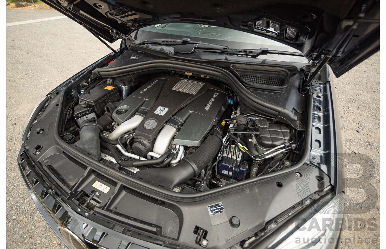 1/2013 Mercedes Benz ML63 AMG (4x4) W166 4d Wagon Tenorite Grey Metallic Twin Turbo V8 5.5L