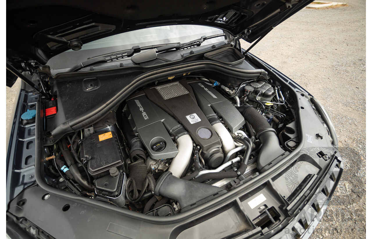 1/2013 Mercedes Benz ML63 AMG (4x4) W166 4d Wagon Tenorite Grey Metallic Twin Turbo V8 5.5L