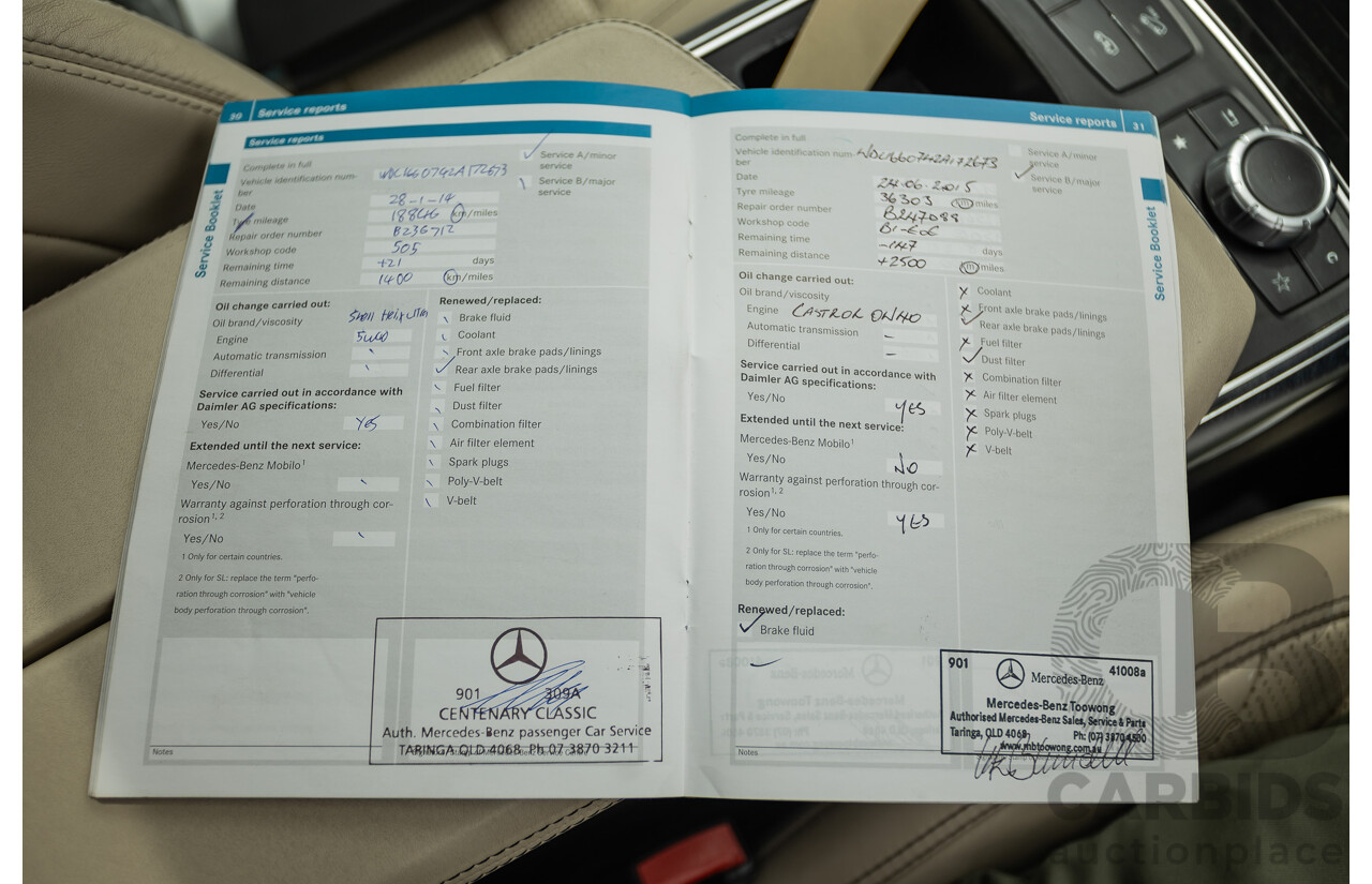 1/2013 Mercedes Benz ML63 AMG (4x4) W166 4d Wagon Tenorite Grey Metallic Twin Turbo V8 5.5L