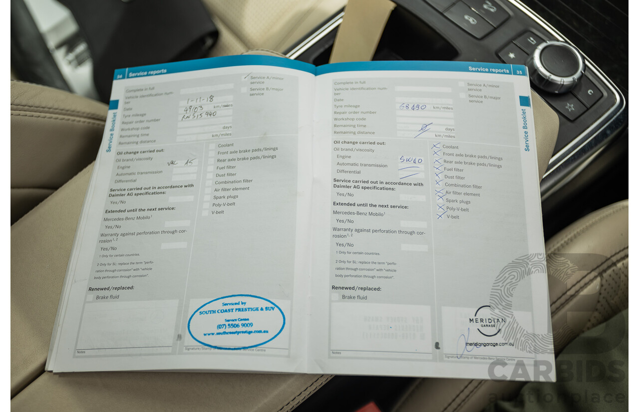 1/2013 Mercedes Benz ML63 AMG (4x4) W166 4d Wagon Tenorite Grey Metallic Twin Turbo V8 5.5L