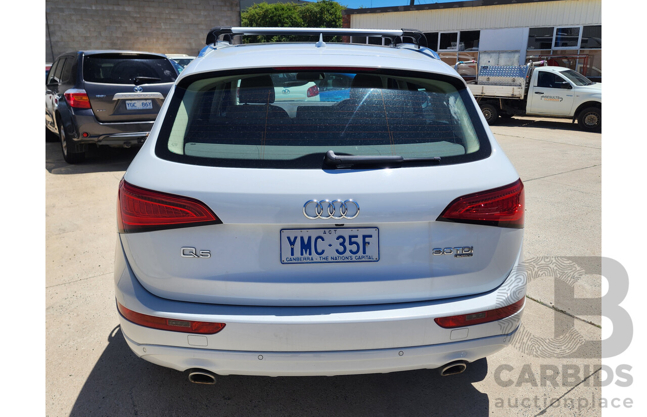 5/2013 Audi Q5 3.0 TDI Quattro 8R MY13 4d Wagon White 3.0L